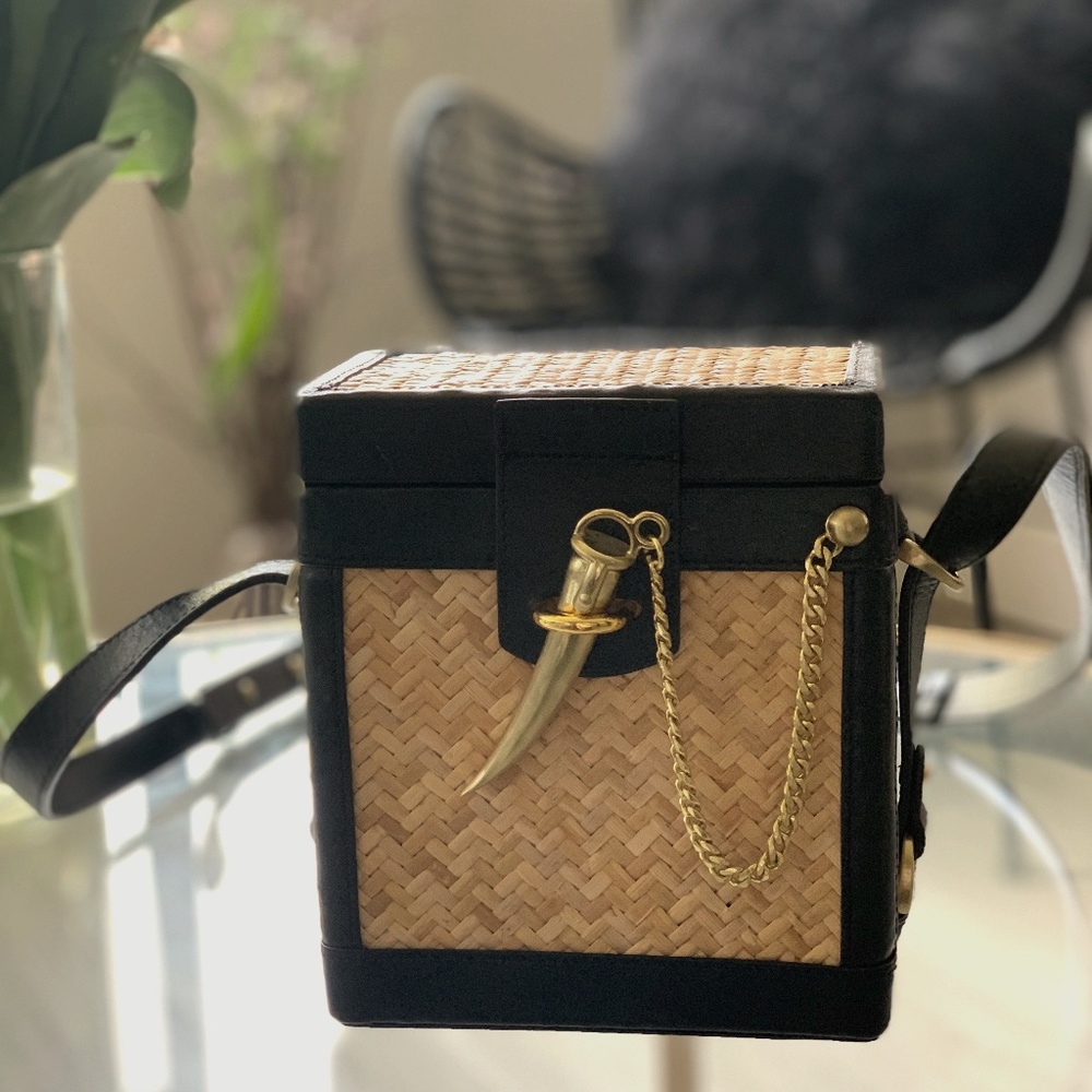 Sancia L'echelle Rattan Box Bag - Sold out